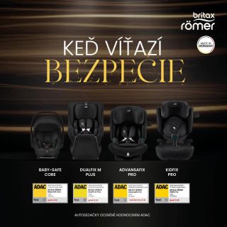 🇩🇪 Nemecké autosedačky Britax-Römer potvrdili svoju bezpečnosť v nezávislom ADAC teste, kde získali fantastické hodnotenia...