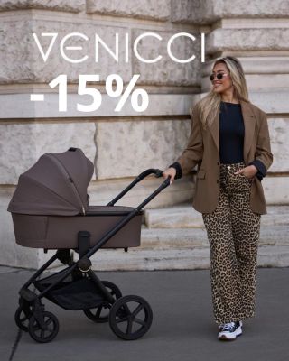 Víkend s Venicci je tu! 😍 Zľava až -15% na prémiové kočíky Venicci práve začala ⭐️ Akcia platí na predajni Bambini a tiež...